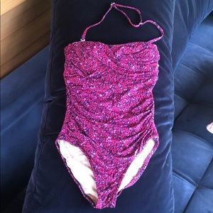 Garnet Hill one piece bathing suit.